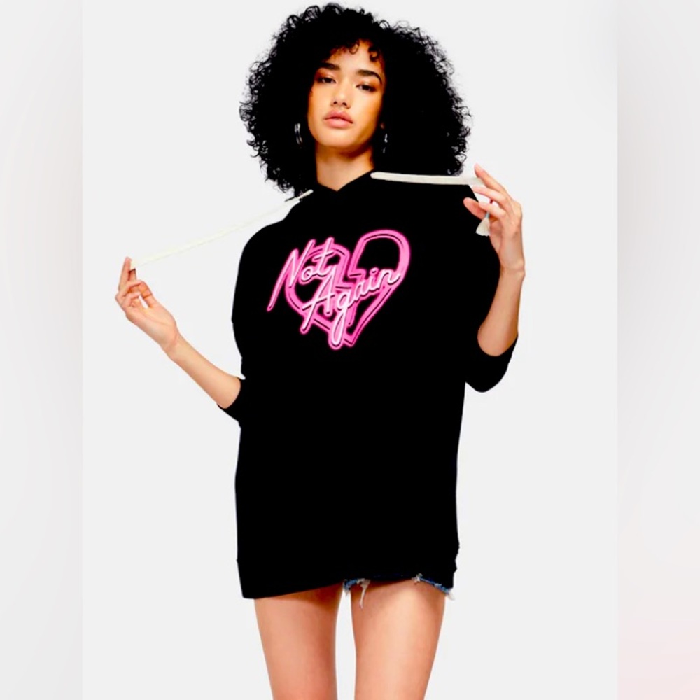 Wildfox Not Again Roadside Hoodie Jet Black size L